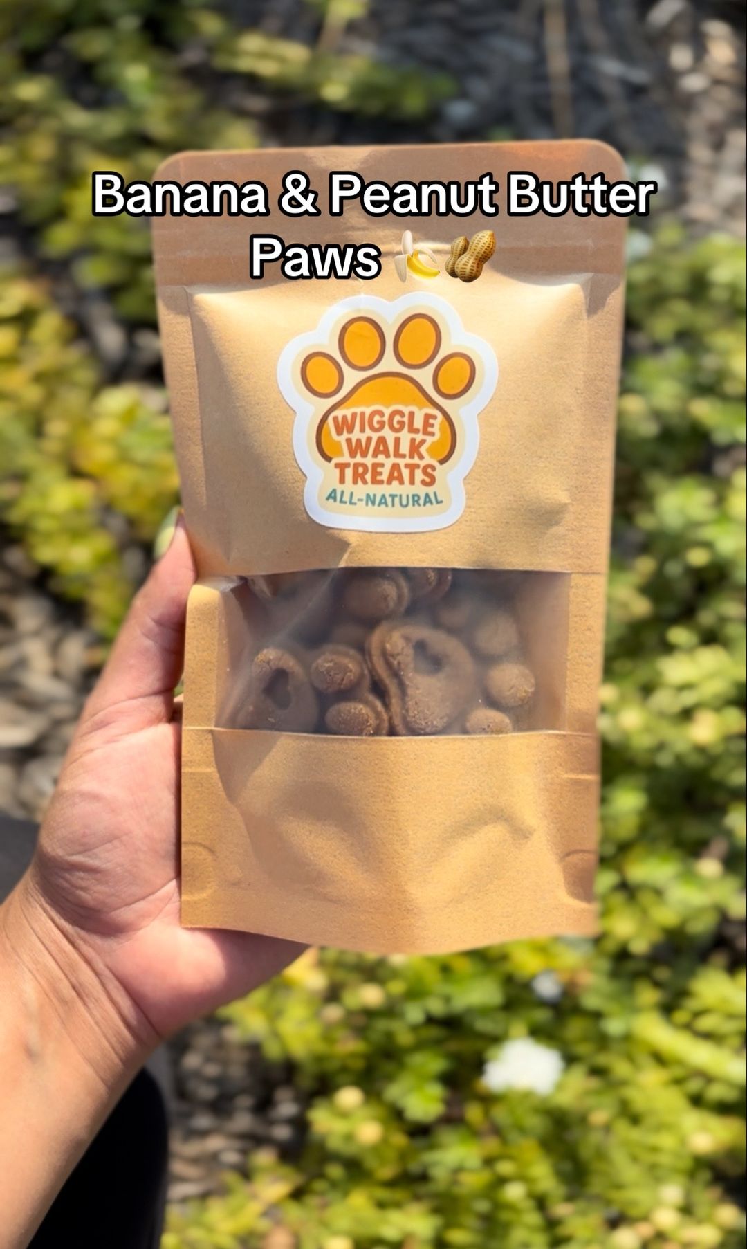 Banana & Peanut Butter Paws